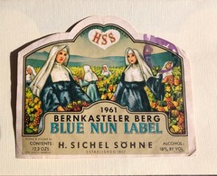 Lot of 3 Colorful Vintage Wine Labels. Germany and California.