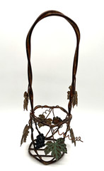 Metal Wine Bottle Holder Grapevine Designs Braided Wire