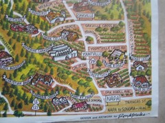 1983 – California WINE COUNTRY TOUR MAP – Morales – NAPA SONOMA MEDOCINO LAKE