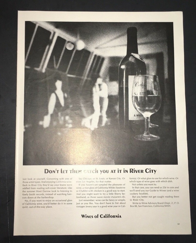 Life Magazine Ad WINES OF CALIFORNIA 1965 Ad
