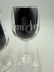 Adirondack Wine & Food Festival Wine Glass Set Of 3 Lake George N.Y. 2018 Gift