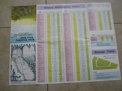 1983 – California WINE COUNTRY TOUR MAP – Morales – NAPA SONOMA MEDOCINO LAKE