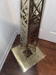 Vtg Moet Chandon Eiffel Tower Replica Gold Champagne Advertise Display Large 40”