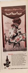 Lot of 3 Vintage 1946 California Wines Print Ad Ephemera Wall Art Decor