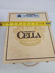 Cella Fratelli Cella Italian Wine Wooden Box Crate Italy Decor B11