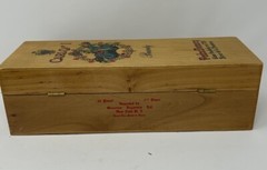 Carlos 1 Brandy Wooden Box Pedro Domecq Spain 12 1/4&Prime;x4 3/8&Prime;x3 3/4&Prime; Box Only