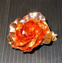 Moet & Chandon Copper Rose Gold Colored Metal Rose Lapel Clip – Rare