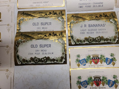104 Vintage circa 1980&rsquo;s West Coast USA California Washington Wine Bottle Labels