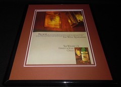1979 Ernest & Julio Gallo Wine Framed 11×14 ORIGINAL Vintage Advertisement B