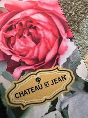 Wine Totes 12” Chateau St Jean UNUSED White & With Roses With Tags