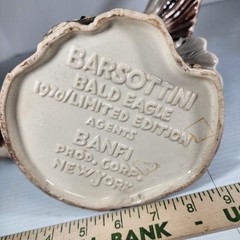 RARE Barsottini Bald Eagle Whiskey Decanter 1970 Ltd. Ed. Vino Rosso 1976 BANFI