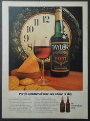 1969 TAYLOR New York State Port Wine Magazine Ad
