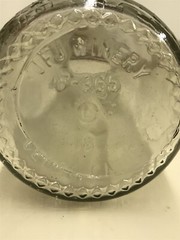 JFJ Winery Wine Carafe 24.5 Ounce F-965 Embossed Grapes Design Ceres California