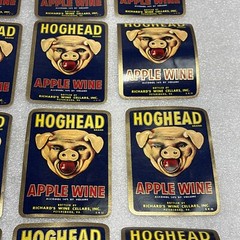 Lot of 24 Vtg UnUsed NOS HogHead Wine Label Richards Cellars, Petersburg, VA