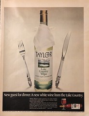 1968 Taylor Wine New York State Lake Country White VTG 60s PRINT AD Dinner Wine
