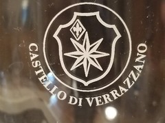Castello Di Verrazzano – Florence, Italy – Large Wine Glass – 9&Prime; Tall – Rare