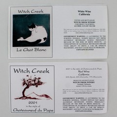 Lot Of 24 Southern California Fine Wine Labels 1997-2003 Unused