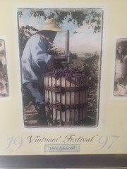 1997 Santa Barbara County California Vintners&rsquo; 15th Festival Framed Poster Wine