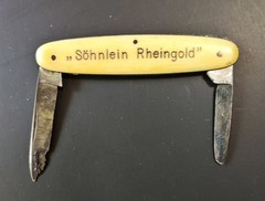 SOHNLEIN Rheingold Advertising Penknife Antique