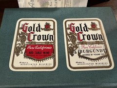 2 Old Associated Wine Bottle Labels New Haven Connecticut Conn Vintage Unused