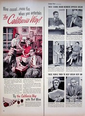 1950 California Way Port Wine Vintage 50s Print Ad Advisory Board San Francisco