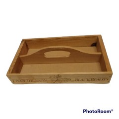 Wine Crate Wood Caddy Made From Vintage Eye of the Swan Black Beauty