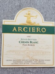 3 Vtg Arciero Wine Bottle Labels Zinfandel Cabernet Chenin Blanc Paso Robles CA
