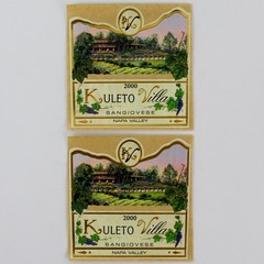 Lot of 32 Napa Valley California Fine Wine Labels 1987-2002 Unused