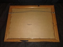 Vintage Inglenook Vineyards Winery Smoked Mirror Bar Sign Wooden Frame