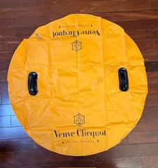 VEUVE CLICQUOT CHAMPAGNE INFLATABLE WATER TUBE POOL/SNOW FLOAT ICE BUCKET ( 1 )
