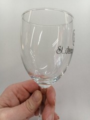 6.5&Prime; Clear Glass St. James Winery Souvenir Wine Glass