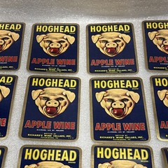 Lot of 24 Vtg UnUsed NOS HogHead Wine Label Richards Cellars, Petersburg, VA