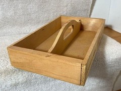 Vintage Eye of the Swan Black Beauty Wine Wood Tote Box Cady 12.5&Prime;