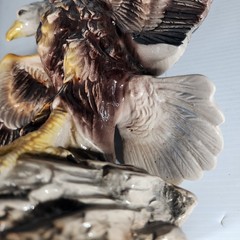 RARE Barsottini Bald Eagle Whiskey Decanter 1970 Ltd. Ed. Vino Rosso 1976 BANFI
