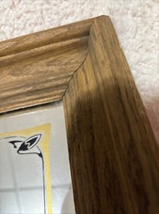Vtg Italian Swiss Colony California Wines Advertising Mirror Sign Wood Frame 20”