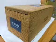 Krug Collection 1990 Empty Glass Bottle Champagne With Wood Box From Japan