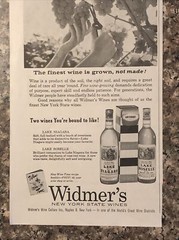 1961 Widmers New York State Wines VTG 1960s 60s PRINT AD Lake Niagara & Roselle