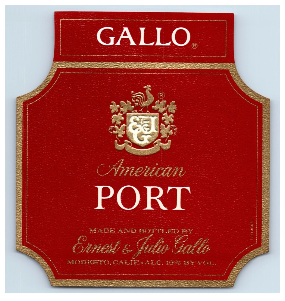 1950&rsquo;s-70&rsquo;s Gallo American Port California Wine Label Original S58E