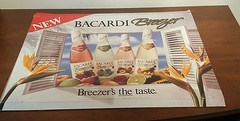 7 BACARDI BREEZER BARTLES JAYMES GORDON&rsquo;S VODKA SEX BEACH VINTAGE CARDBOARD ADS