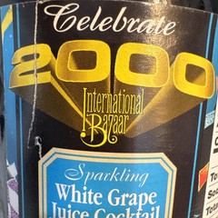 (2) 2000 International Bazaar Sparkling White Grape Juice Cocktail (N7)