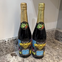 (2) 2000 International Bazaar Sparkling White Grape Juice Cocktail (N7)