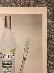 1968 Taylor Wine New York State Lake Country White VTG 60s PRINT AD Dinner Wine