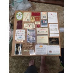 Mixed Wine Liquor Beer Bottle Labels Collection Vintage Collectible Assorted