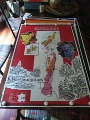 9 1980s Les Vins De France Posters 43×29 Estate Pierre Chambrin White House Chef