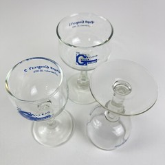 Vallejo Music Theater Pops Concert Wine Glasses 1979 Vallejo California Set Of 3