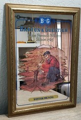 Vintage Barton & Guestier French Fine Wine Bar Mirror Advertisement