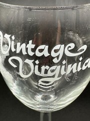 Vintage Virginia Wine Glass 6 1/2 inch