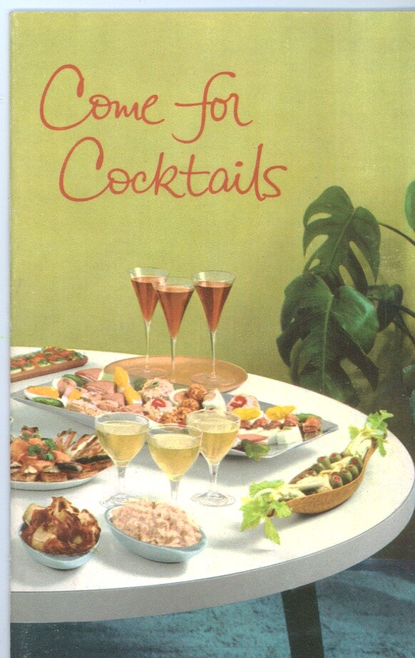 Vtg 50s 1958 Taylor Wine Company « Come for Cocktails » Recipe Booklet Lithographs