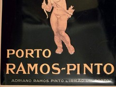 Porto Ramos-Pinto Art Deco 1920s Ad René Vincent Metal Poster Cupid Lovers 16×22