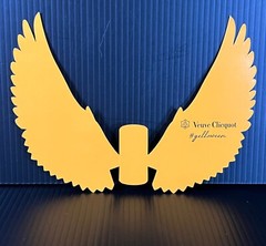Veuve Clicquot Champagne Yelloween Halloween Bottle Crow Wings – (1 pc) – New